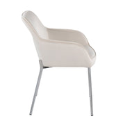 Set of two Lumi Source Daniella contemporary modern dining chairs with sleek design and upholstered seats.