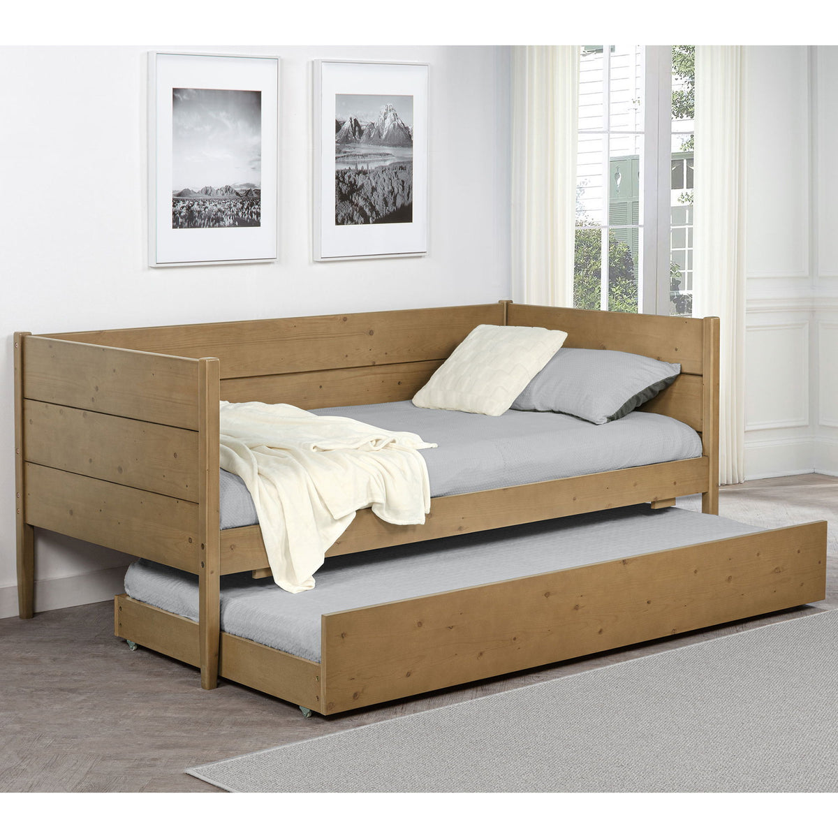 Stewart - Twin Daybed With Trundle - Natural