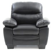 Glory Furniture Marta arm chair with plush fabric upholstery and wooden legs, modern and comfortable seating for living rooms.