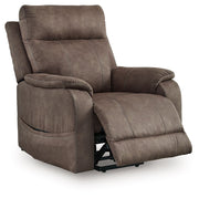 Signature Design by Ashley Crestmeade power lift recliner with plush upholstery and a comfortable, adjustable seating position.