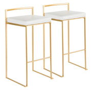 Lumi Source Fuji contemporary glam barstool with quality construction, featuring a sleek modern design and sturdy build.