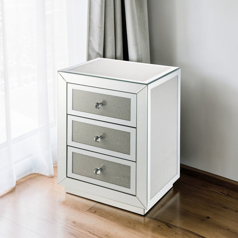 Noralie - Accent Table - Silver - Metal