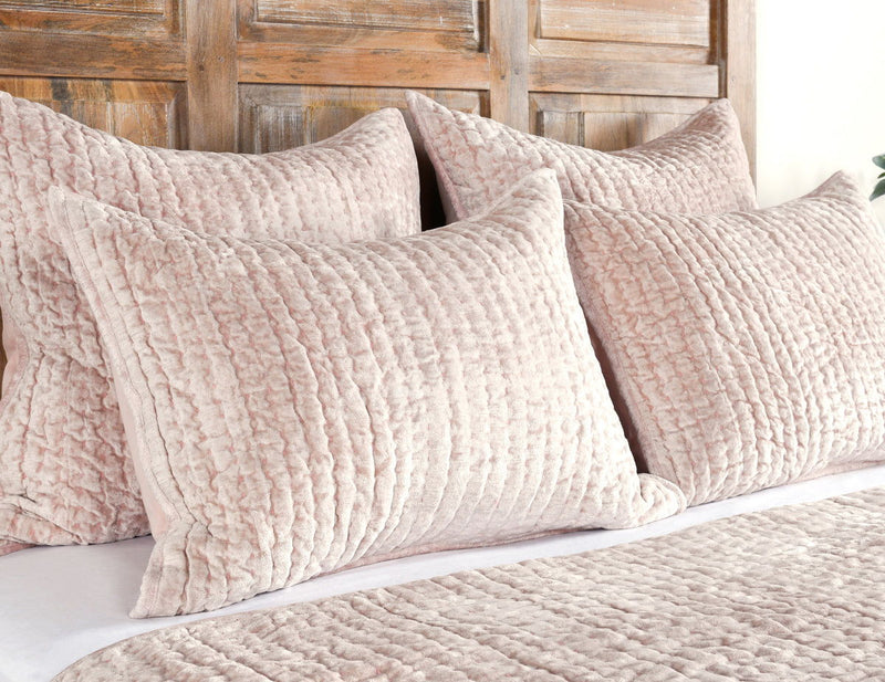 Bari - Velvet Quilt Set - R&R Furniture Gallery (Fountain Valley, CA)
