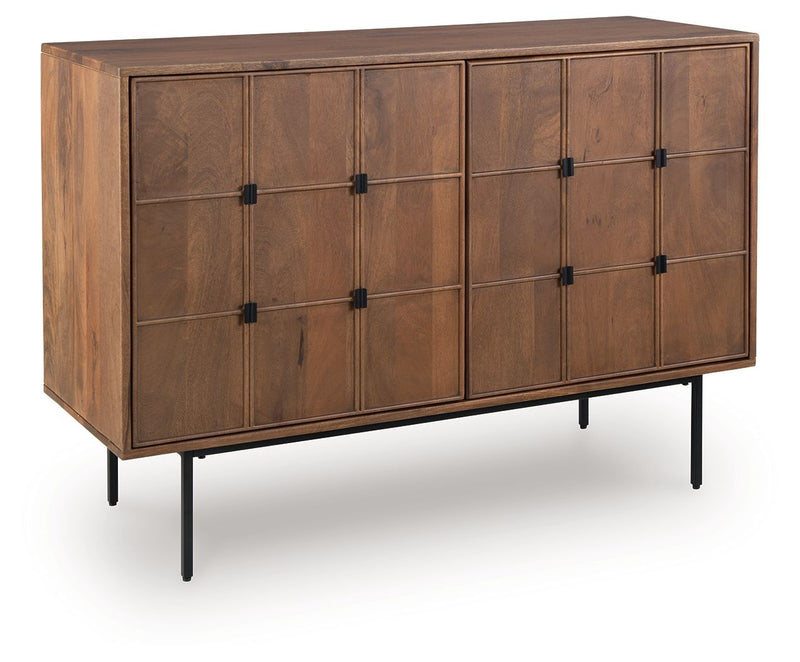 Juddins - Accent Cabinet - Brown - R&R Furniture Gallery (Fountain Valley, CA)