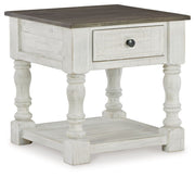 Havalance - Square End Table - White / Gray - R&R Furniture Gallery (Fountain Valley, CA)
