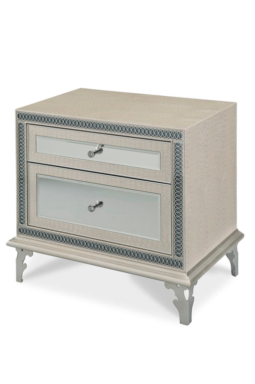 Hollywood Swank - Upholstered Nightstand - Crystal Croc - R&R Furniture Gallery (Fountain Valley, CA)