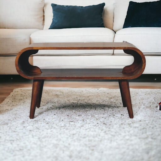 Solid Wood Open Coffee Table - R&R Furniture Gallery (Fountain Valley, CA)