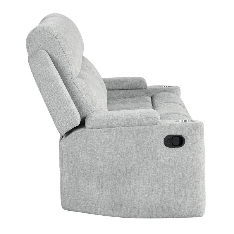 Galya - Motion Sofa - Light Gray Chenille - R&R Furniture Gallery (Fountain Valley, CA)