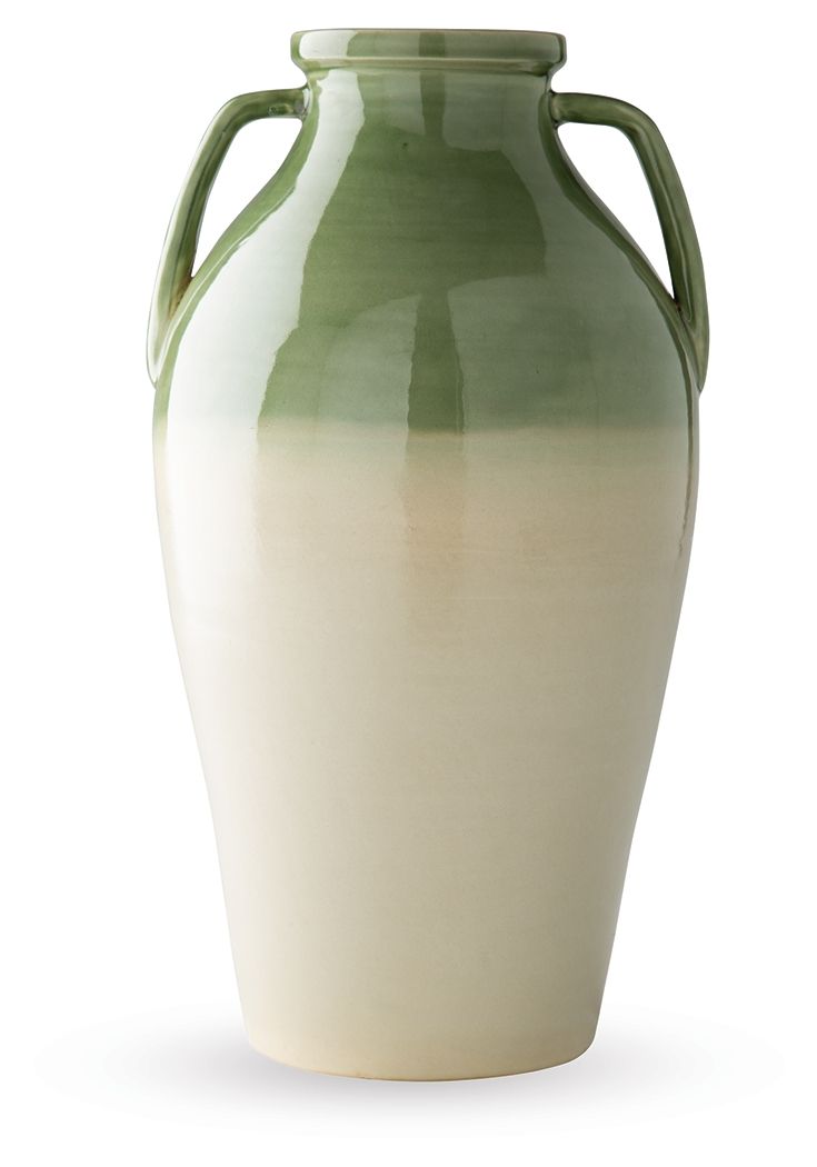 Andorbury - Vase - Green / Beige - R&R Furniture Gallery (Fountain Valley, CA)