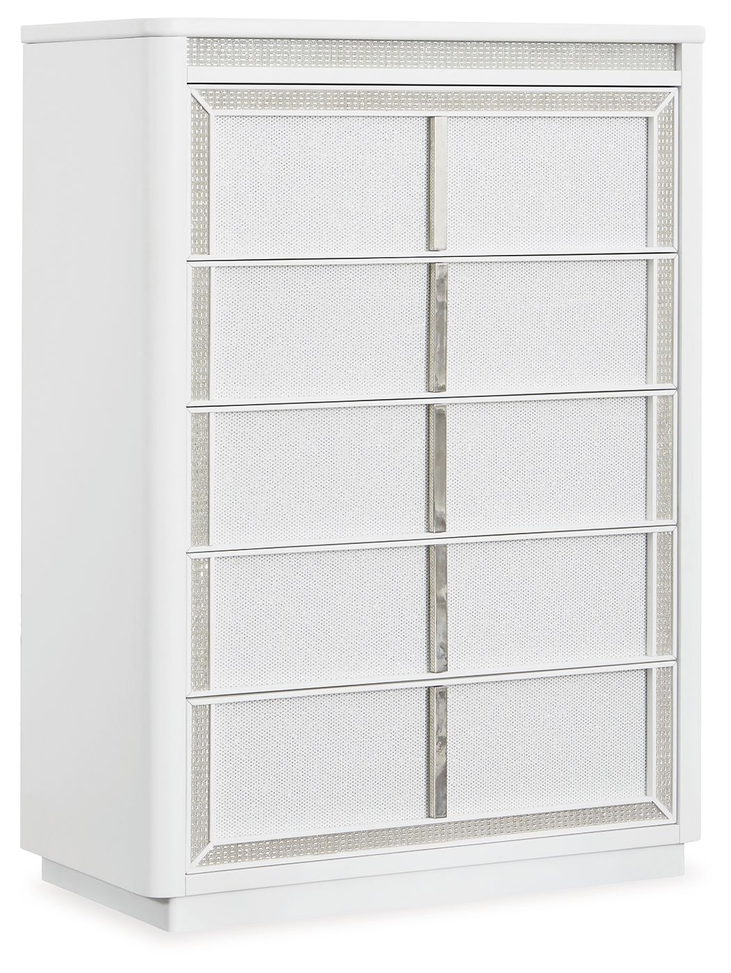 Chalanna - Five Drawer Chest - White - R&R Furniture Gallery (Fountain Valley, CA)