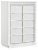 Chalanna - Five Drawer Chest - White - R&R Furniture Gallery (Fountain Valley, CA)