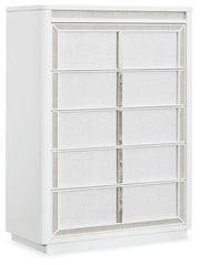 Chalanna - Five Drawer Chest - White - R&R Furniture Gallery (Fountain Valley, CA)