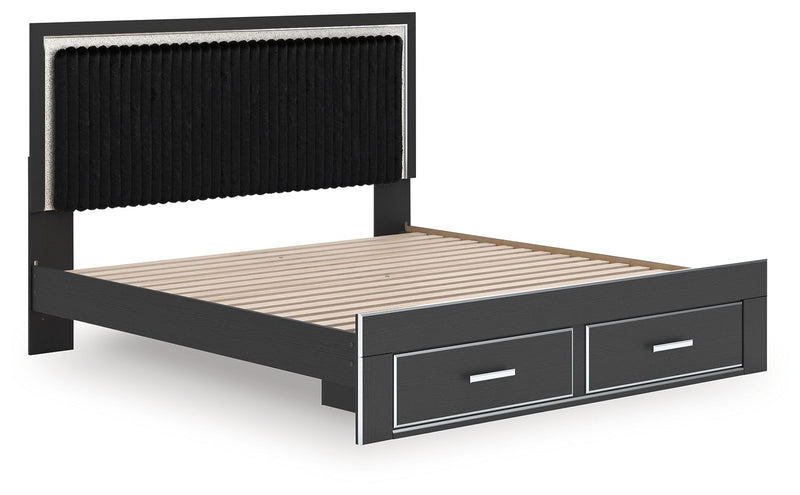 Zuraleus - Upholstered Panel Platform Storage Bed - R&R Furniture Gallery (Fountain Valley, CA)
