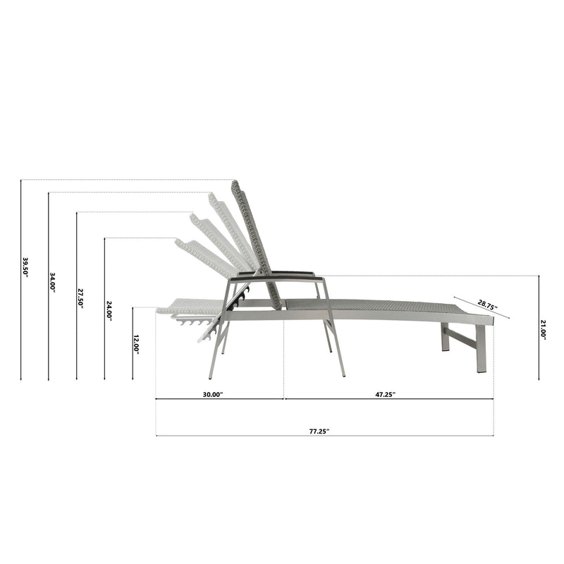 Oxton - Chaise Lounge - R&R Furniture Gallery (Fountain Valley, CA)