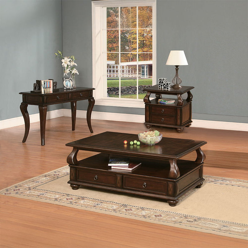 Amado - End Table - Walnut - R&R Furniture Gallery (Fountain Valley, CA)