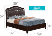 Bed With Transitional Design - R&R Furniture Gallery (Fountain Valley, CA)