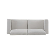 Modern Square Arm Sofa With Soft Fabric Upholstery, Deep Cushions - R&R Furniture Gallery (Fountain Valley, CA)