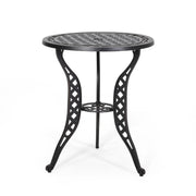 Bono Metal Bistro Set - Black - R&R Furniture Gallery (Fountain Valley, CA)