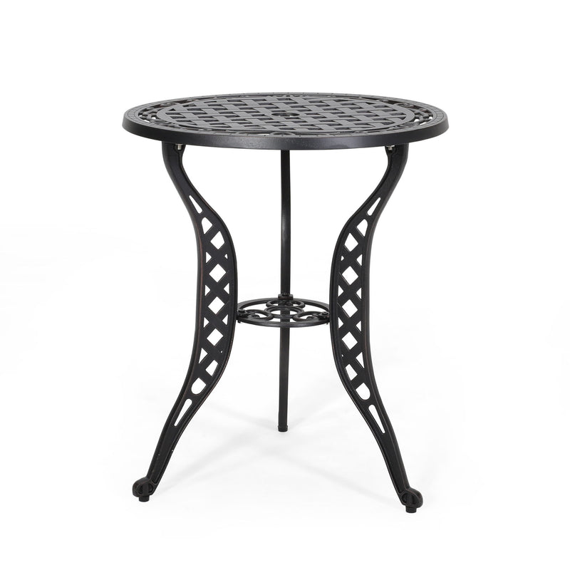 Bono Metal Bistro Set - Black - R&R Furniture Gallery (Fountain Valley, CA)