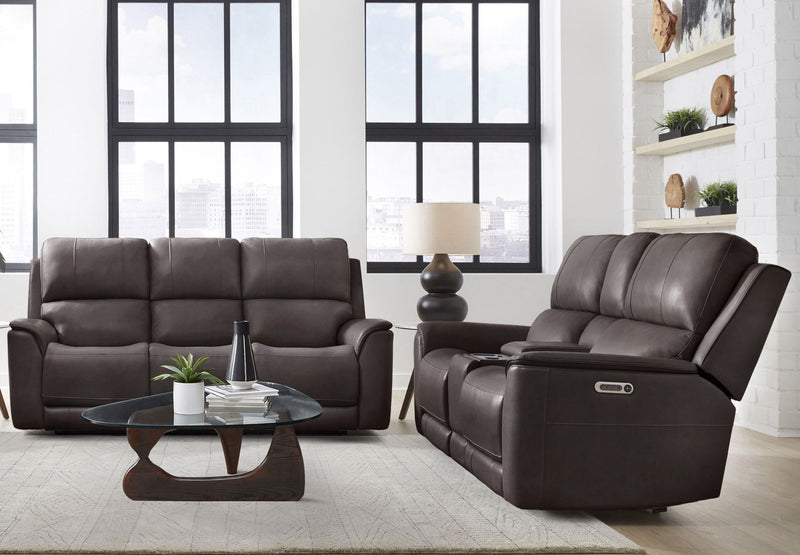 Parker Living Zero Gravity Power Reclining 3-piece sofa set with plush cushions, armrests, and reclining features in a modern living room