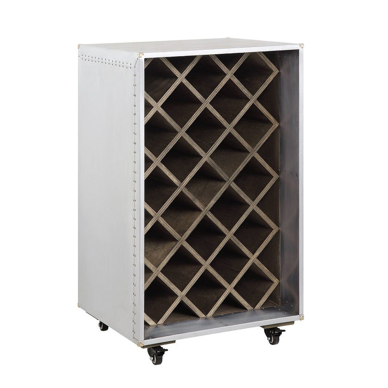 Raini - Wine Cabinet - Aluminum - R&R Furniture Gallery (Fountain Valley, CA)