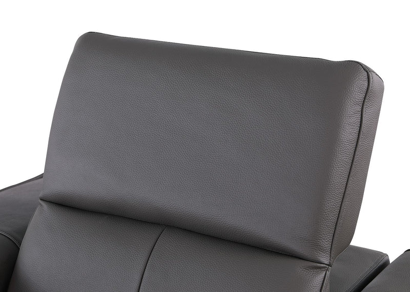 1208 - 8 Piece Modular Leather Sectional With 2 Power Recliners & Power Headrests