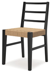 Isanti - Dining Room Side Chair (Set of 2) - Light Brown / Black - R&R Furniture Gallery (Fountain Valley, CA)