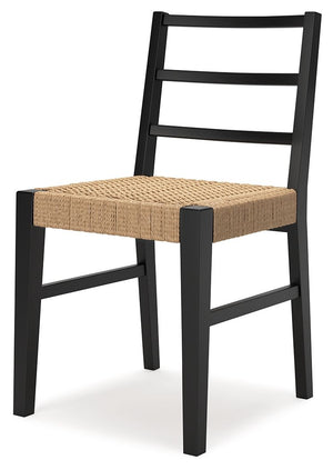 Isanti - Dining Room Side Chair (Set of 2) - Light Brown / Black - R&R Furniture Gallery (Fountain Valley, CA)