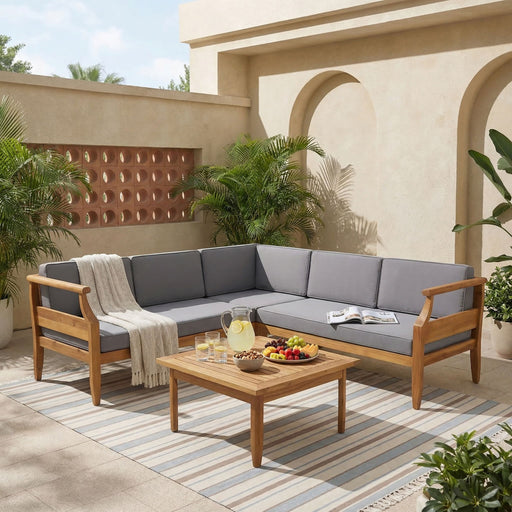 Aston - 4 Piece Sofa Set - Dark Gray - R&R Furniture Gallery (Fountain Valley, CA)