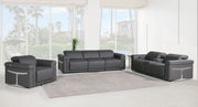 1126 - 7-Piece Modular Power Reclining Sofa, Loveseat & Chair Set In With 6 Power Recliners & Power Headrests - R&R Furniture Gallery (Fountain Valley, CA)