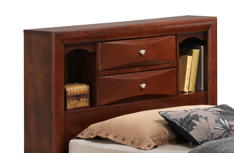 Modern Design Storage Bed With Bookcase Headboard - R&R Furniture Gallery (Fountain Valley, CA)
