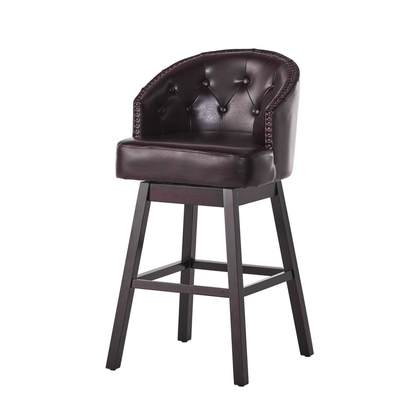 360 Degree Swivel Bar Stool With Stunning Nailhead Trim (Set of 2) - R&R Furniture Gallery (Fountain Valley, CA)