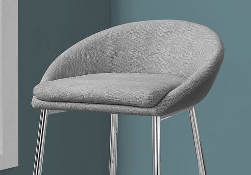 Bar Stool, Bar Height, Contemporary & Modern (Set of 2) - Gray - R&R Furniture Gallery (Fountain Valley, CA)