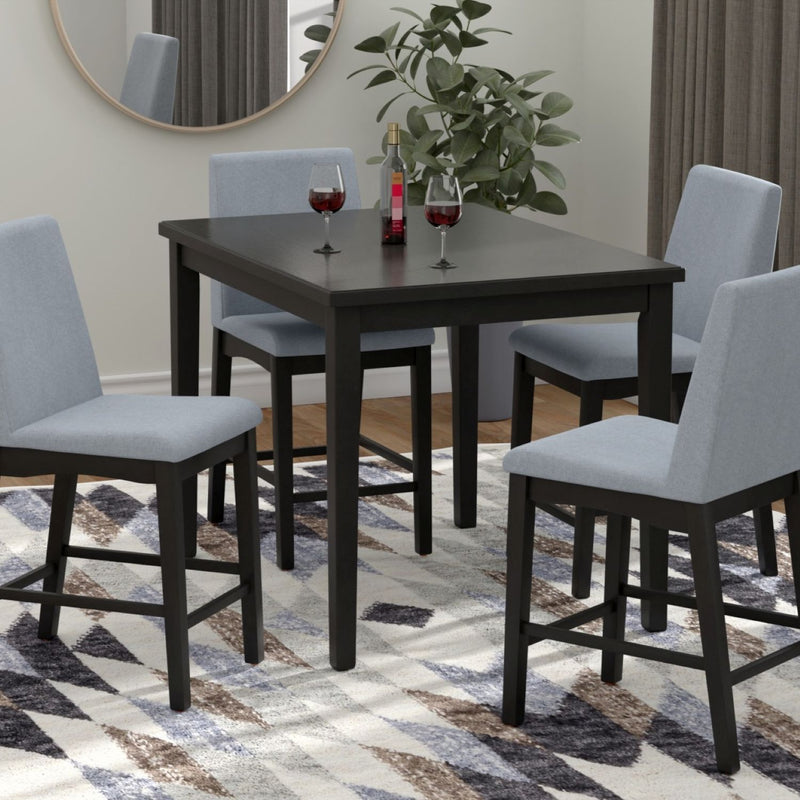 5 Piece Gathering Height Set - Gray - Wood - R&R Furniture Gallery (Fountain Valley, CA)