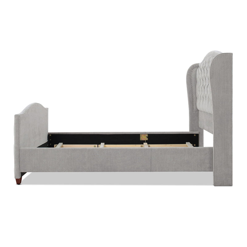 Marcella - Upholstered Shelter Headboard Bed Set - R&R Furniture Gallery (Fountain Valley, CA)