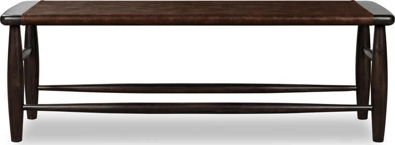 Koko Upholstered Bench in Minx