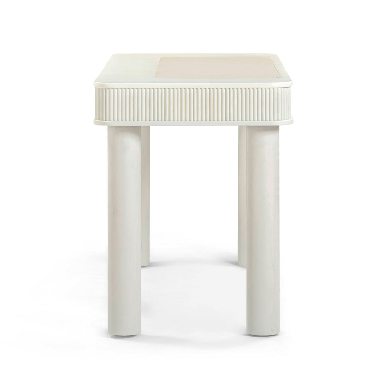 Sarah - Executive Work Desk - Cream - R&R Furniture Gallery (Fountain Valley, CA)