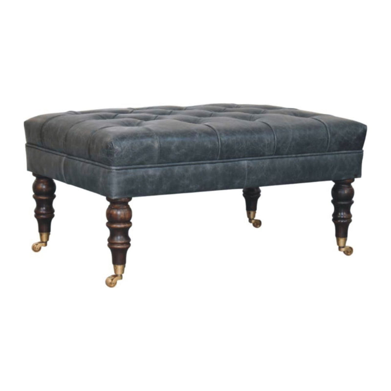 Buffalo - Ottoman With Castor Legs - R&R Furniture Gallery (Fountain Valley, CA)