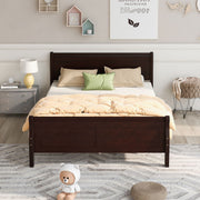 Platform Bed Frame Mattress Foundation Sleigh Bed With Headboard / Footboard / Wood Slat Suppor - R&R Furniture Gallery (Fountain Valley, CA)