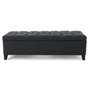 Glouster - Contemporary Storage Ottoman With Button Tufted Design - R&R Furniture Gallery (Fountain Valley, CA)