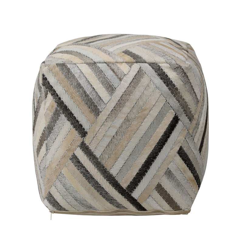 Edith - Pouf - Gray And Brown