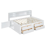 Daybed With 2 Bedside Cabinets, Upper Shelves And 4 Drawers - R&R Furniture Gallery (Fountain Valley, CA)