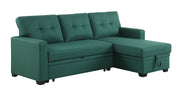 Upholstered Pull Out Sectional Sofa With Chaise - R&R Furniture Gallery (Fountain Valley, CA)