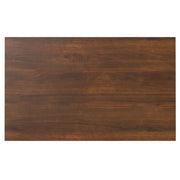Simpli-Home Eastwood handcrafted dining table with wooden finish, rectangular shape, and sturdy legs for kitchen or dining room use.