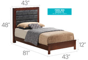 Transitional Modern Design Bed - R&R Furniture Gallery (Fountain Valley, CA)