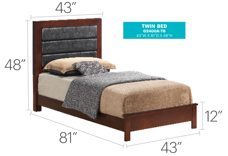 Transitional Modern Design Bed - R&R Furniture Gallery (Fountain Valley, CA)