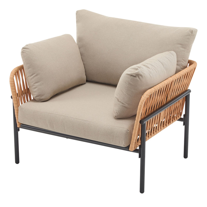 Rope Lounge Chair With Cushions For Modern Spaces - R&R Furniture Gallery (Fountain Valley, CA)