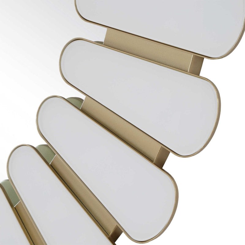 Miran - Glass Round Mirror - White