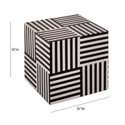 Cube - Side Table - Black - R&R Furniture Gallery (Fountain Valley, CA)