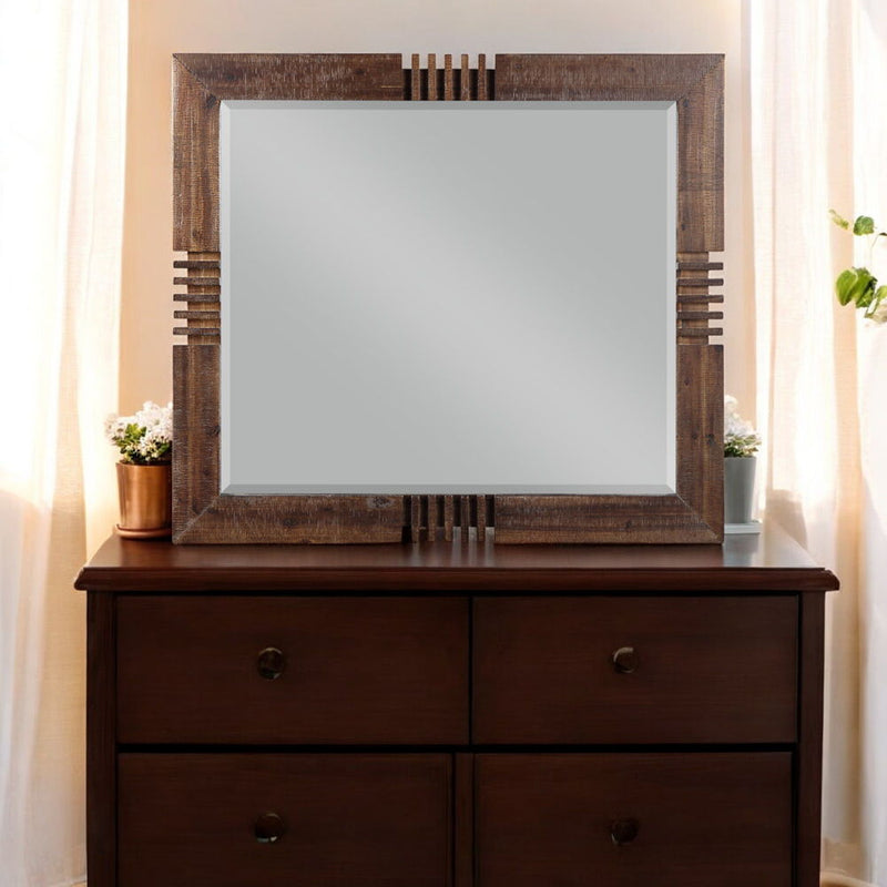 Andria - Mirror - Reclaimed Oak - R&R Furniture Gallery (Fountain Valley, CA)